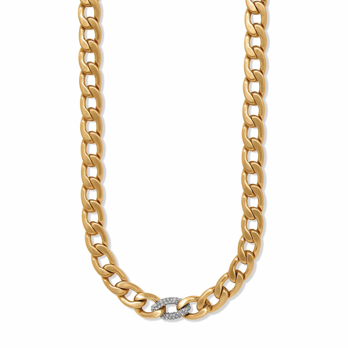 BRI Cleo Pave Link Necklace