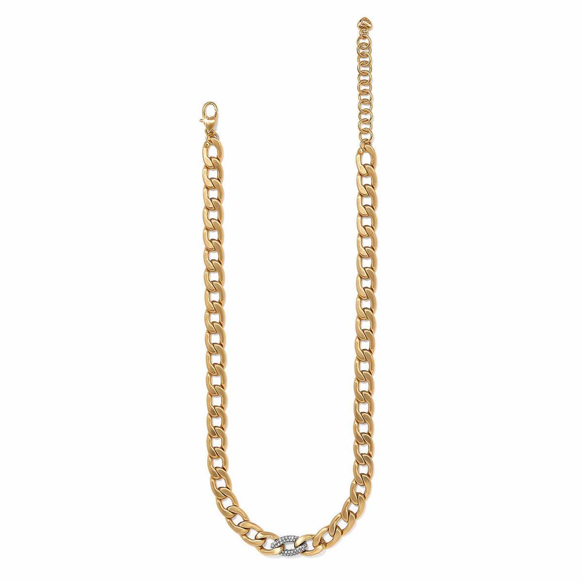 BRI Cleo Pave Link Necklace