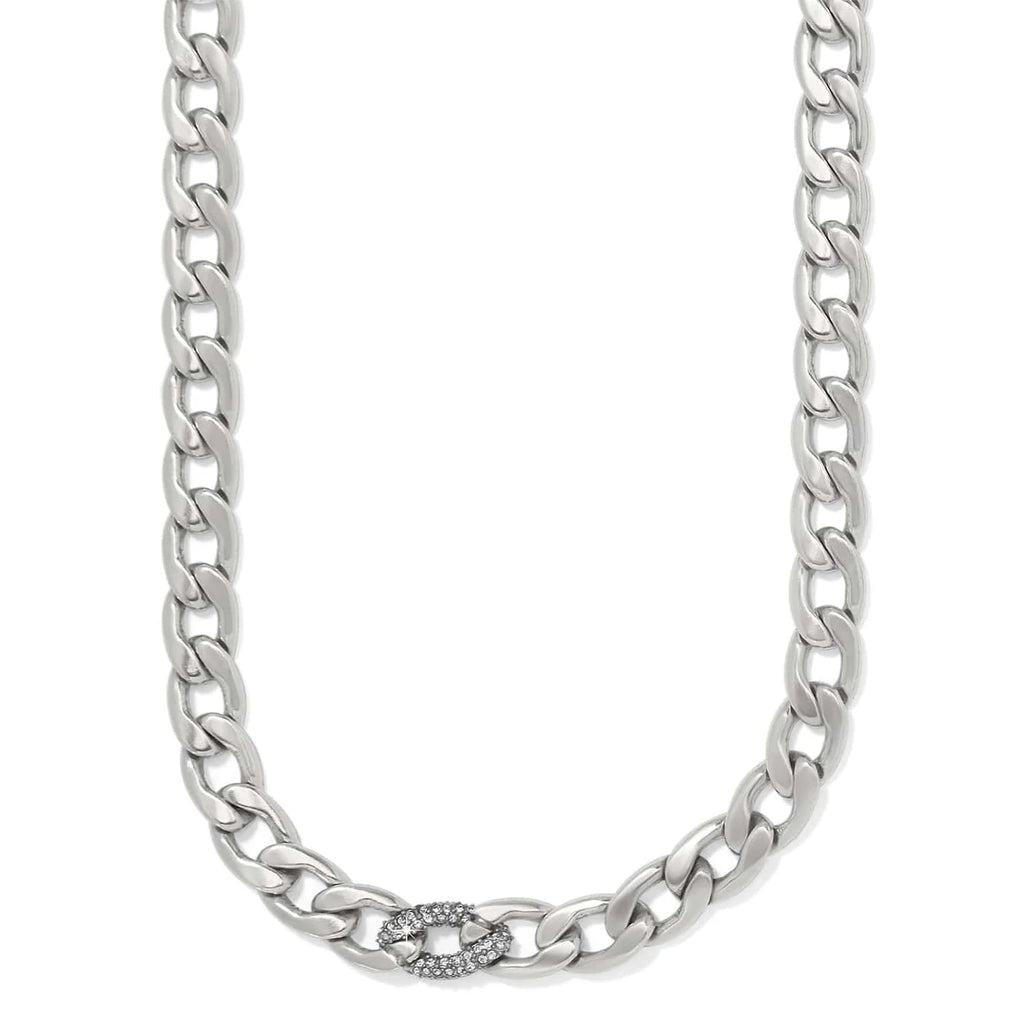 BRI Cleo Pave Link Necklace