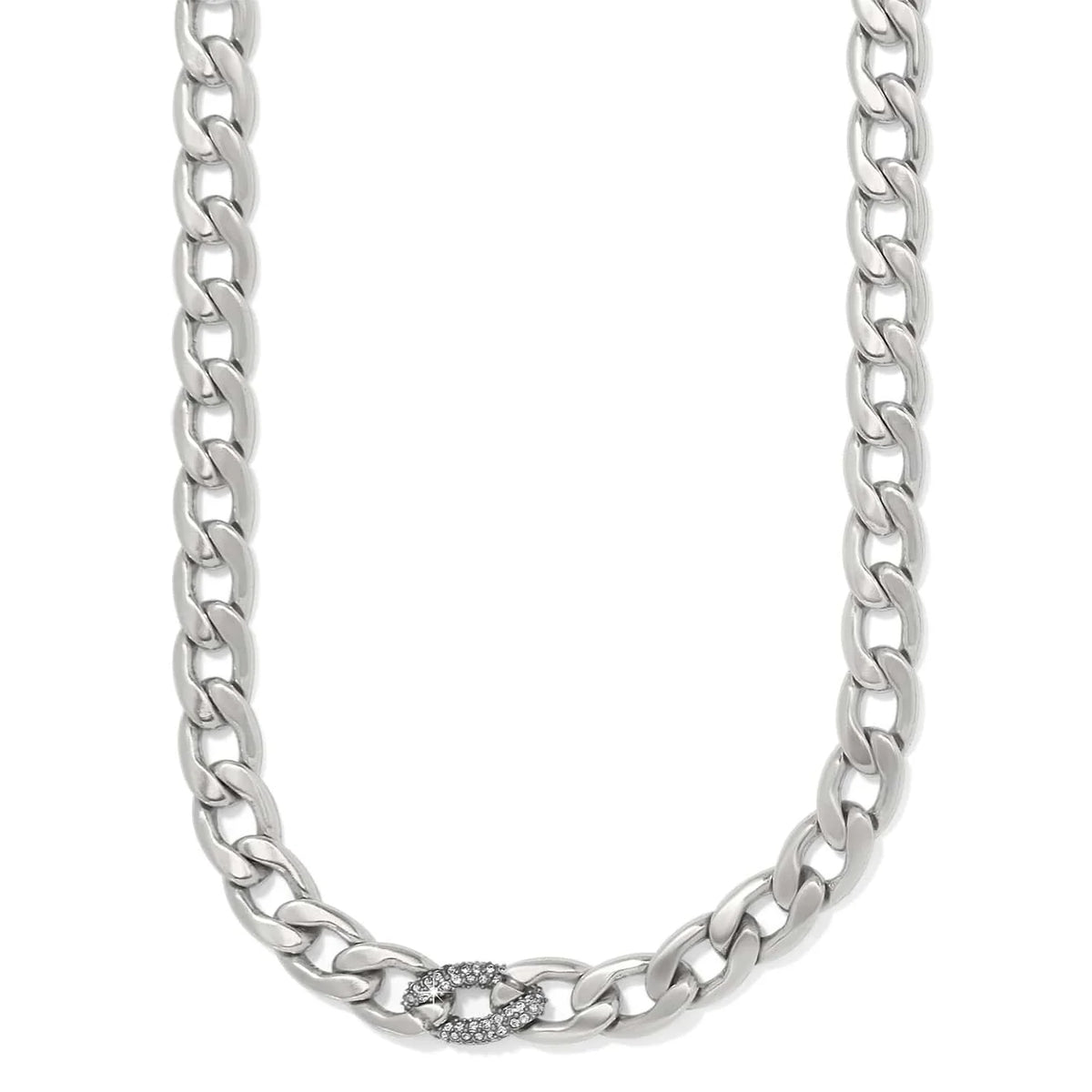 BRI Cleo Pave Link Necklace