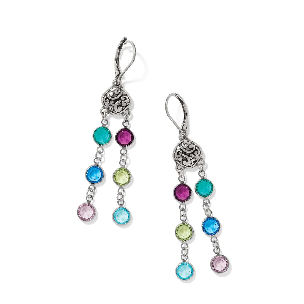 BRI Contempo Color Gems Statement French Wire Earrings