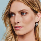 BRI Contempo Heart Leverback Earrings
