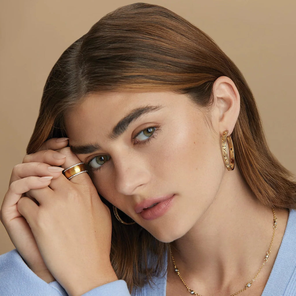 BRI Contempo Medium Hoop Earrings