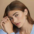 BRI Contempo Medium Hoop Earrings
