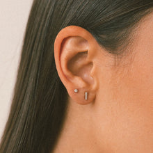 Load image into Gallery viewer, MBM CZ Mini Bar Live-In Stud Earrings
