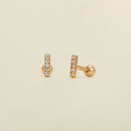 MBM CZ Mini Bar Live-In Stud Earrings