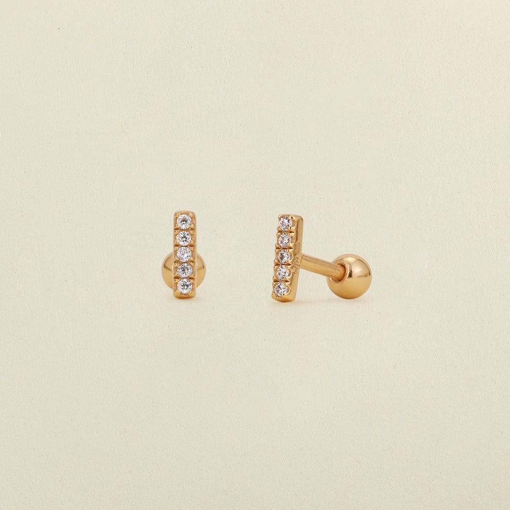 MBM CZ Mini Bar Live-In Stud Earrings