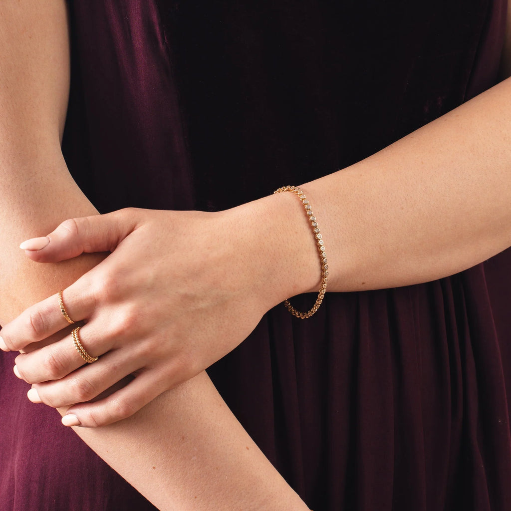 MBM CZ Poppy Tennis Bracelet