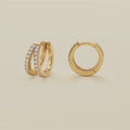 MBM CZ Split Hoop Earrings