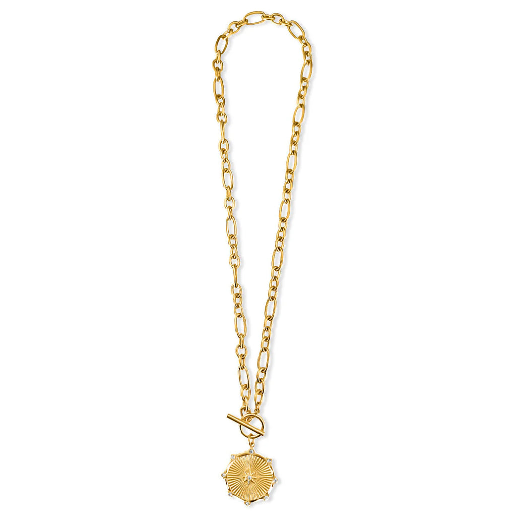 EV Briar Toggle Chain Medallion Necklace