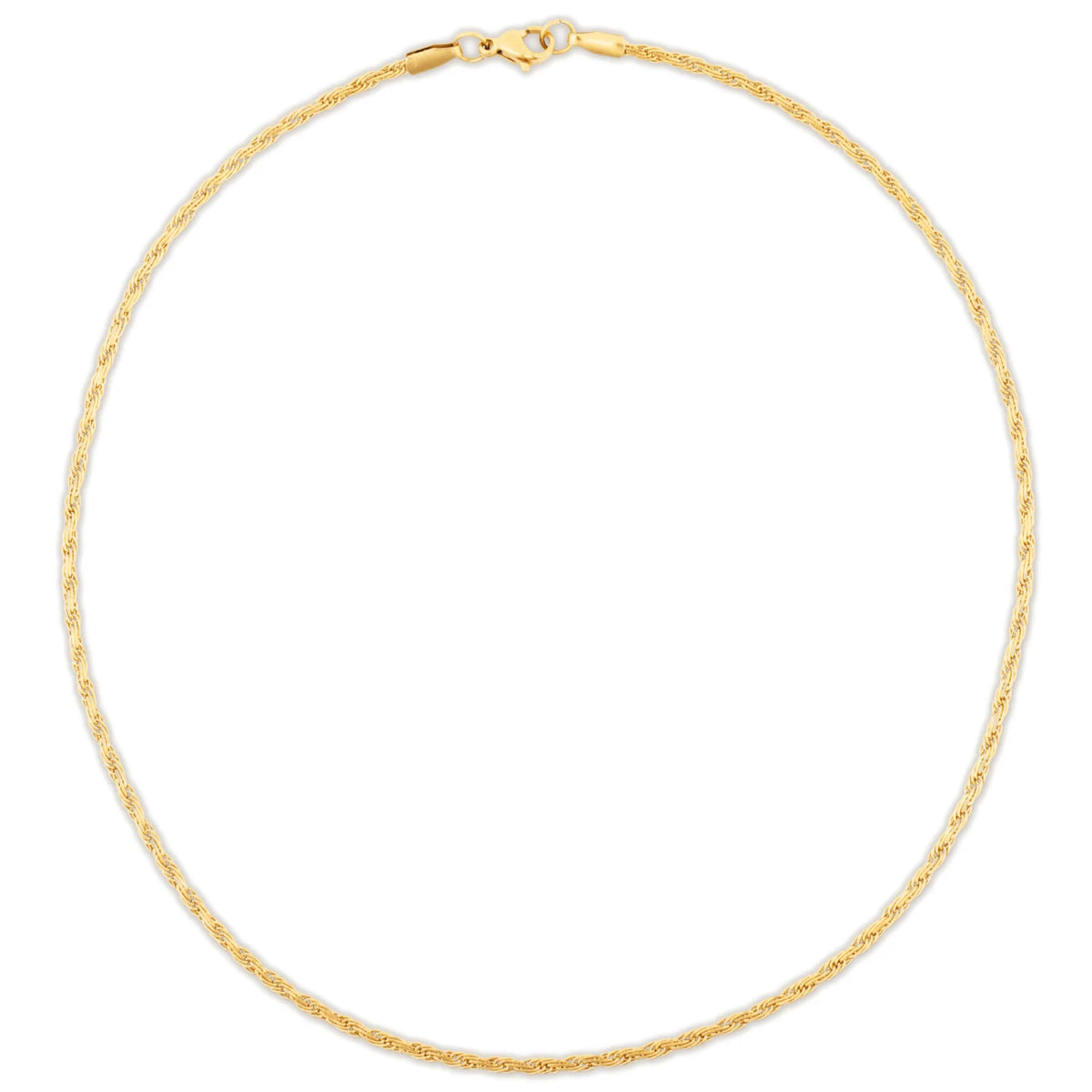 EV Calla Flat Rope Chain Necklace