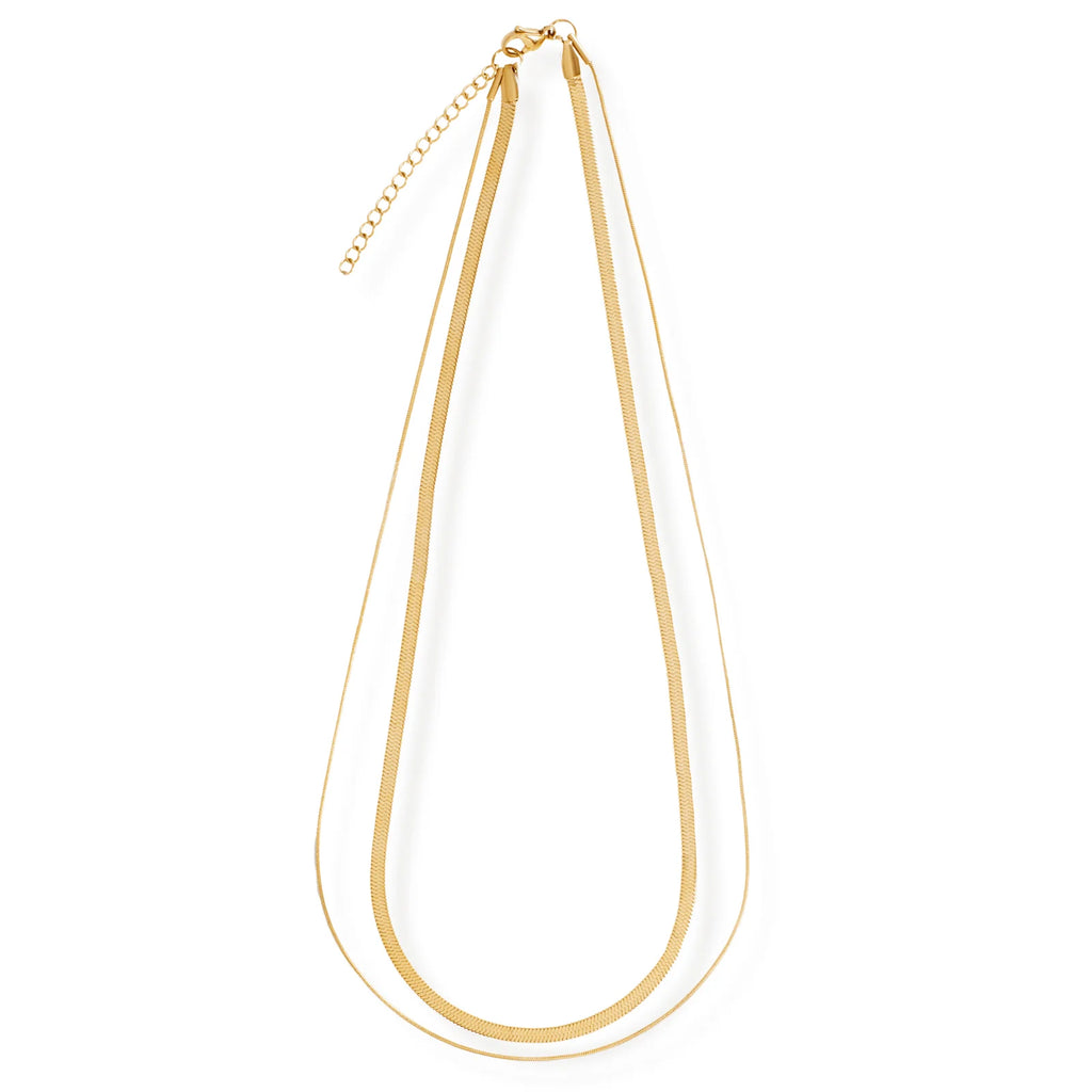 EV Cassia Double Chain Necklace