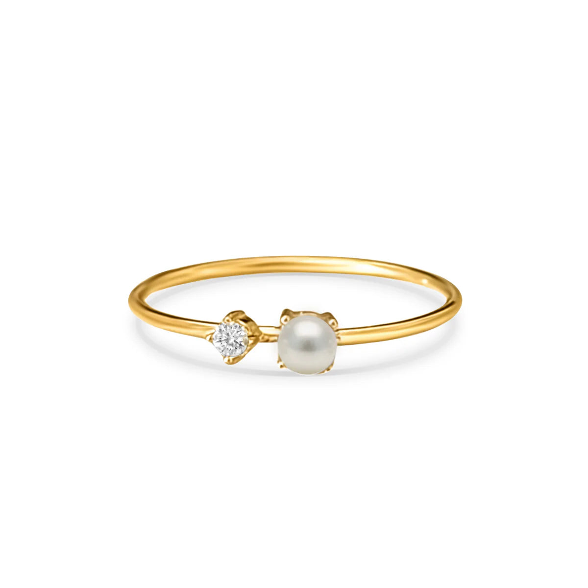 EV Enza Pearl Stone Ring
