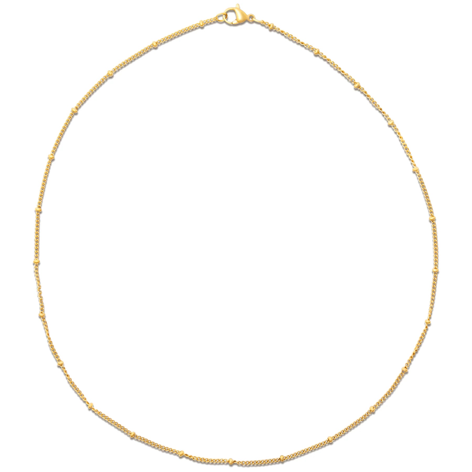 EV Helsa Dainty Beaded Chain Necklace