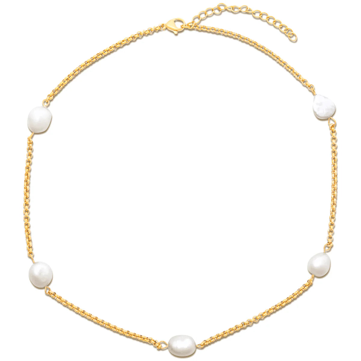 EV Jacinda Pearl Chain Necklace