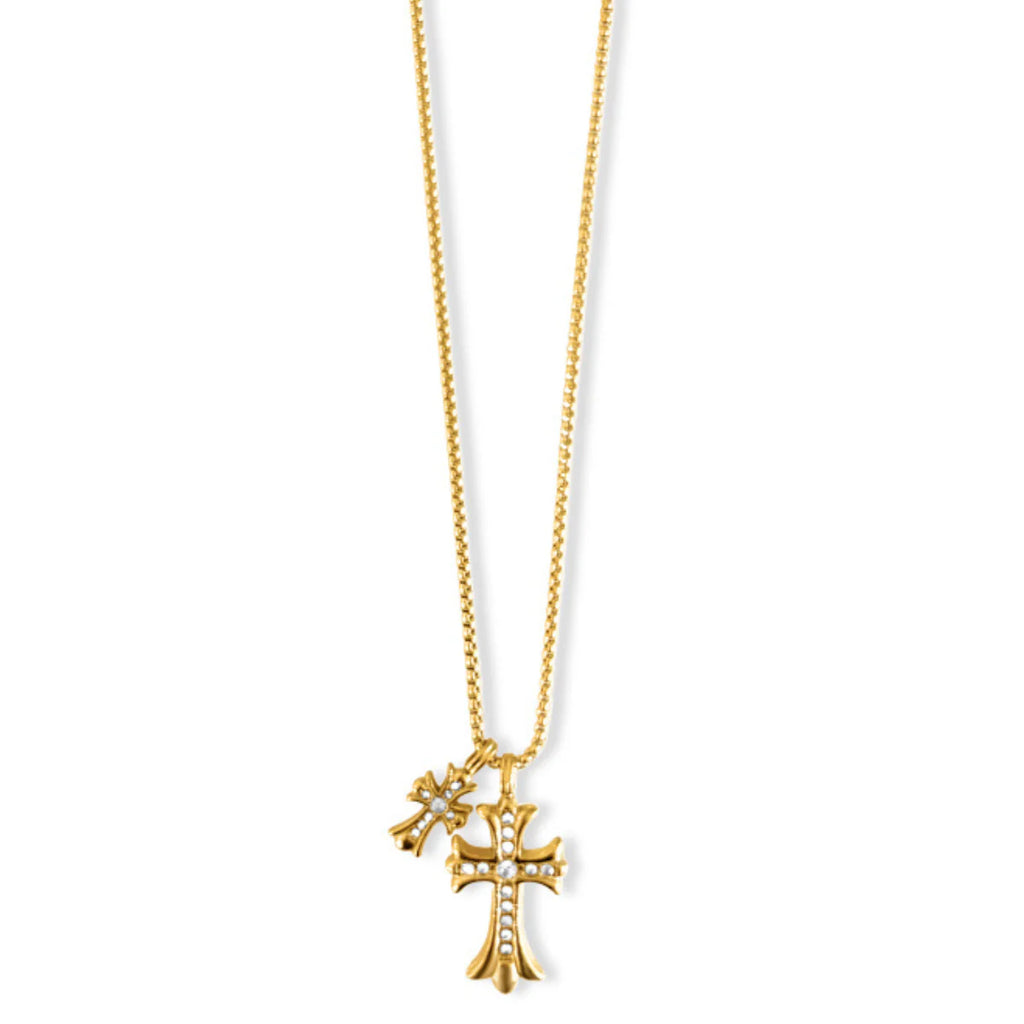 EV Lazara Double Cross Pendant Necklace