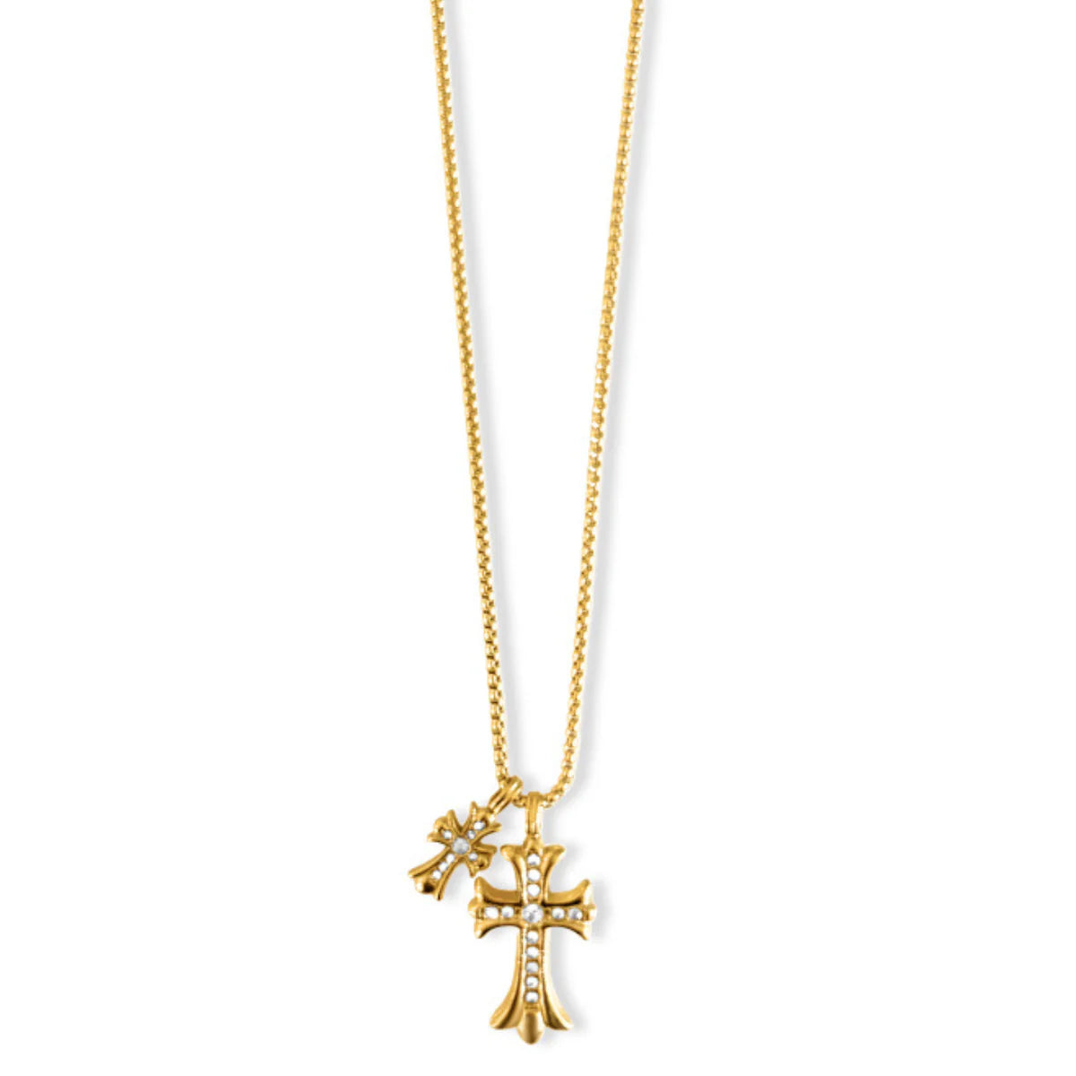 EV Lazara Double Cross Pendant Necklace