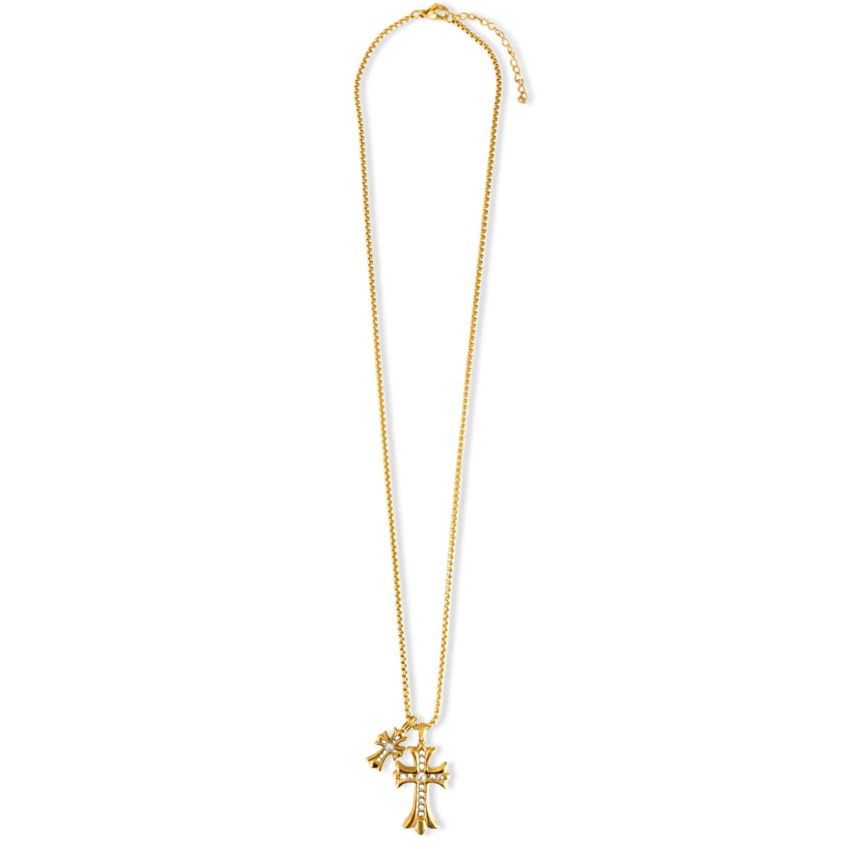 EV Lazara Double Cross Pendant Necklace