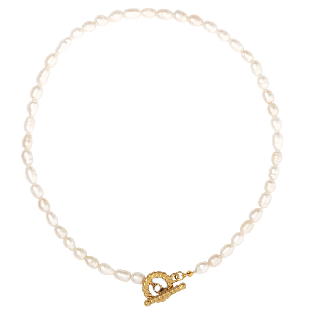 EV Miki Pearl Toggle Necklace