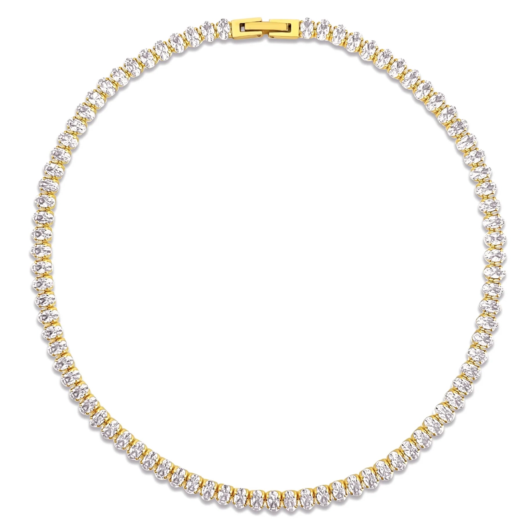 EV Mylah Oval Tennis Necklace