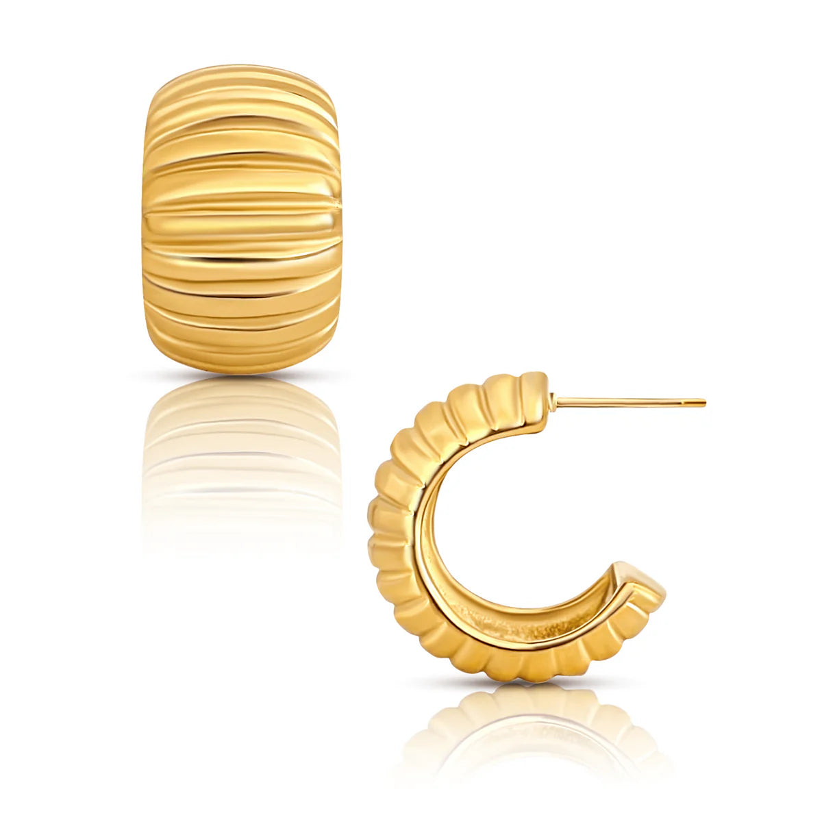 EV Peyton Chunky Hoop Earrings