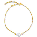 EV Shayla Dainty Pearl Chain Bracelet