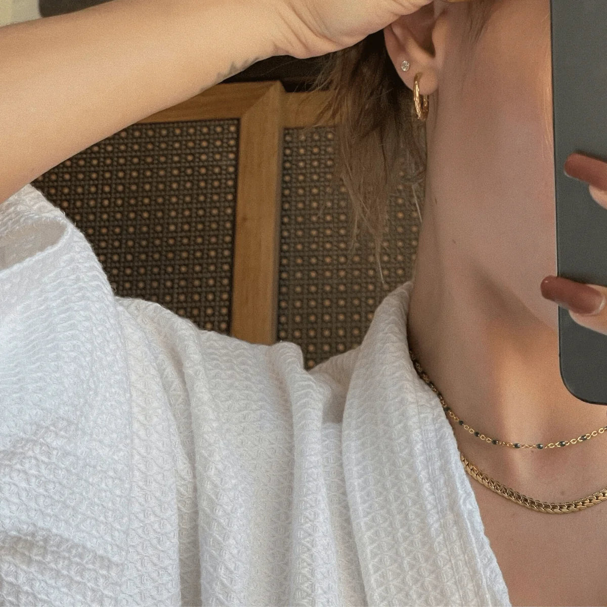 EV Evie Dainty Resin Beaded Necklace