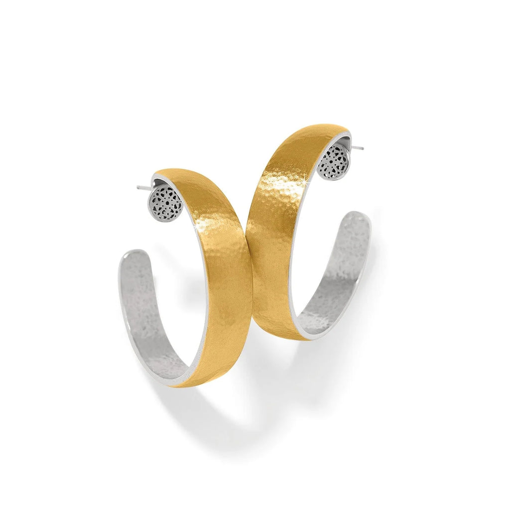 BRI Ferrara Entrata Moon Large Hoop Earrings