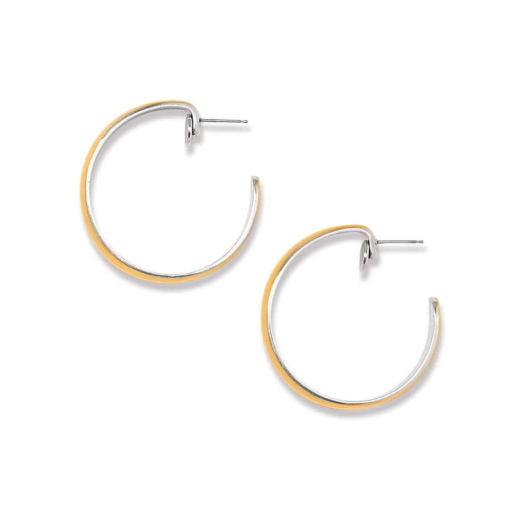 BRI Ferrara Entrata Moon Large Hoop Earrings
