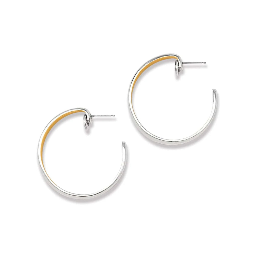 BRI Ferrara Entrata Moon Large Hoop Earrings