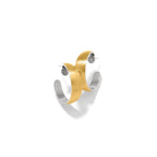 BRI Ferrara Entrata Moon Small Hoop Earrings