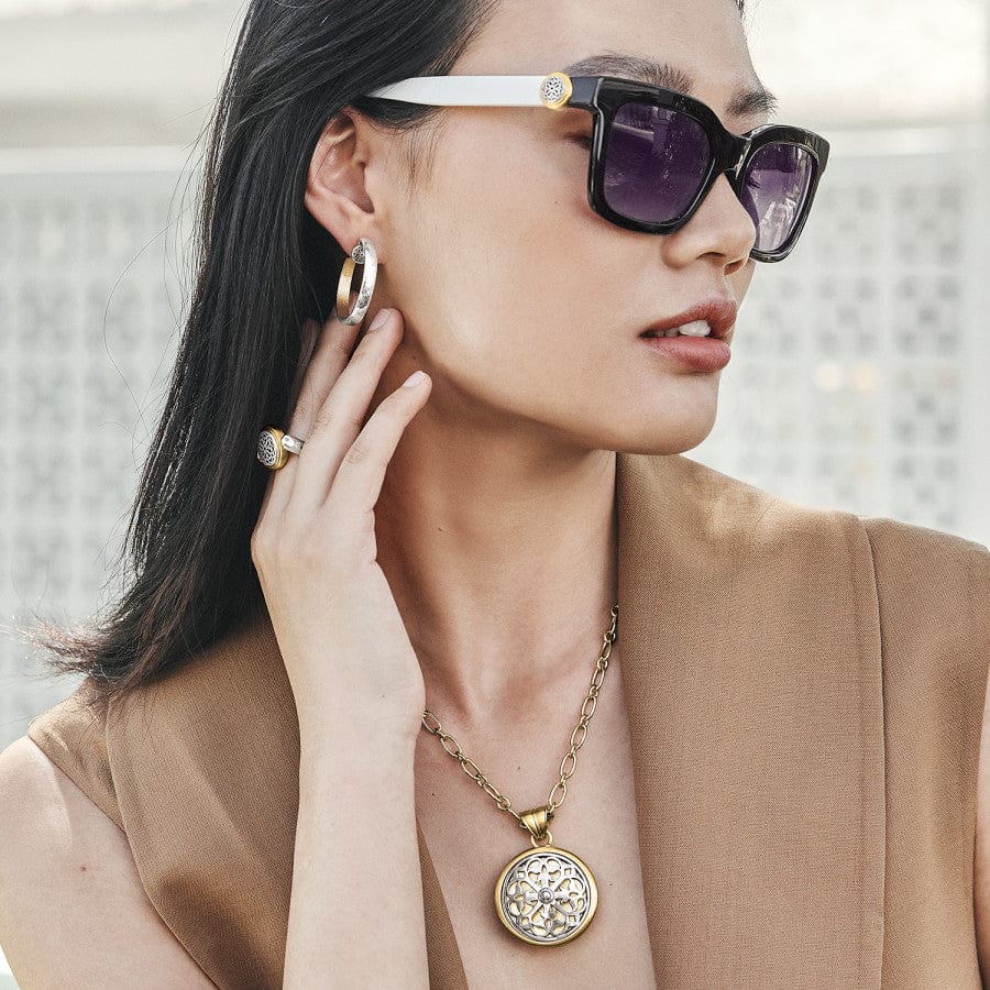 BRI Ferrara Two Tone  Luce Large Pendant Necklace