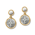 BRI Ferrara Two Tone  Luce Post Drop Earrings