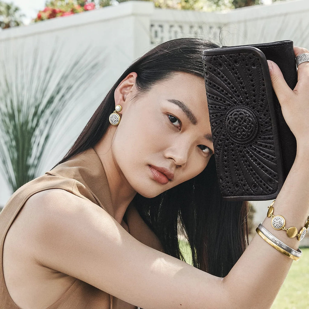 BRI Ferrara Two Tone  Luce Post Drop Earrings