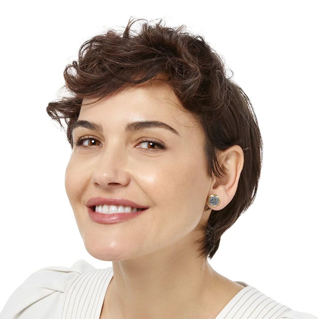 BRI Ferrara Two Tone Post Earrings