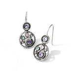BRI Halo French Wire Earrings