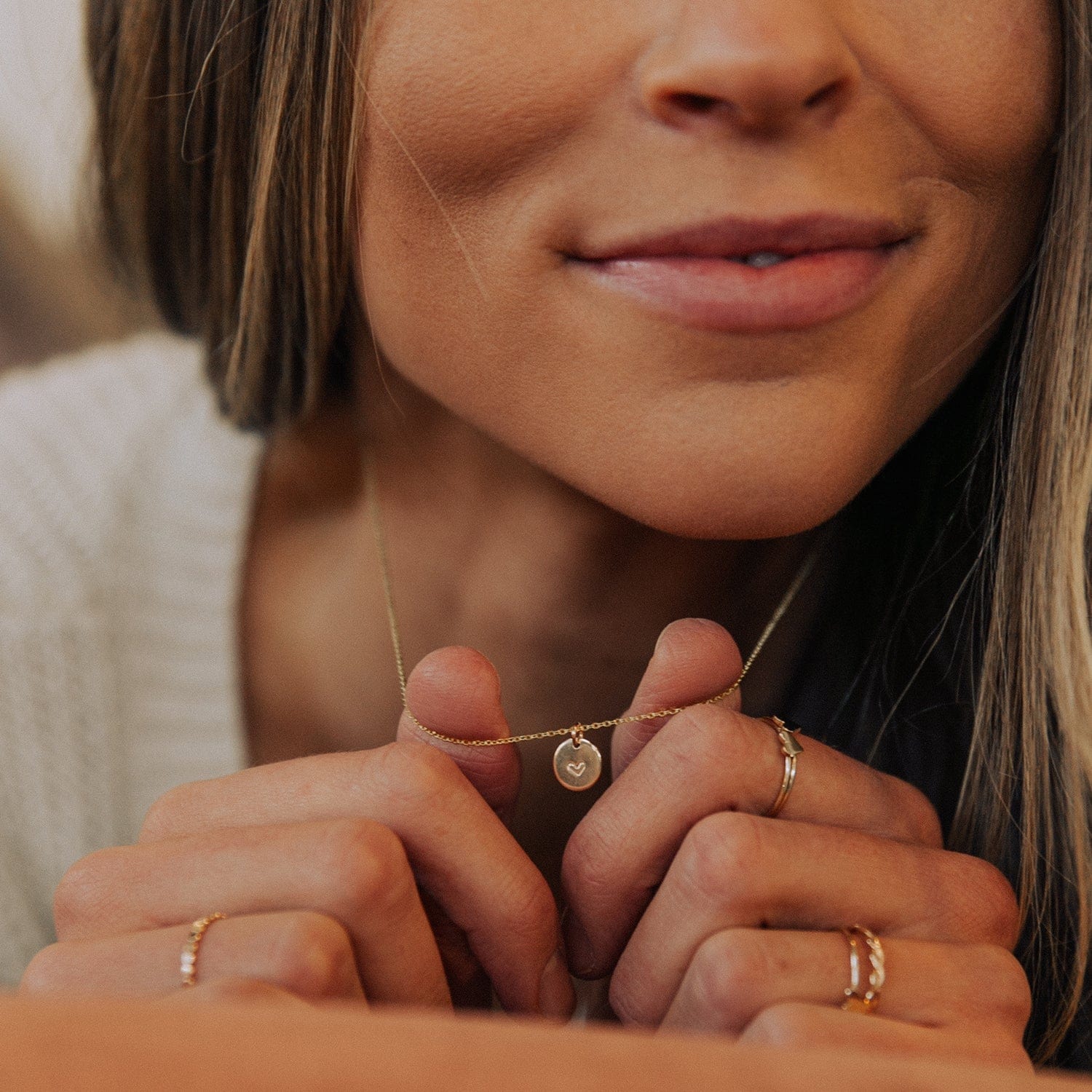 MBM Heart Disc Necklace