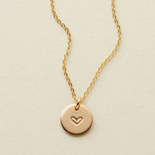 Load image into Gallery viewer, MBM Heart Disc Necklace
