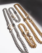 LAJ Pave Oval Link Necklace