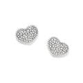 BRI Illumina Celeste Heart Post Earrings