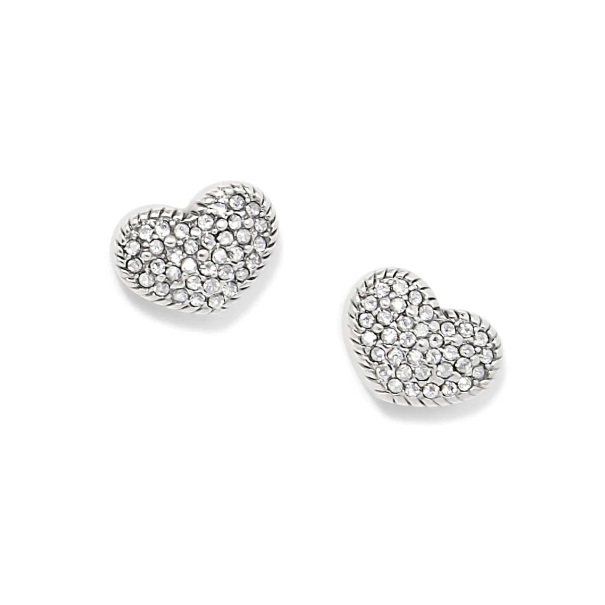 BRI Illumina Celeste Heart Post Earrings