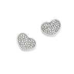 BRI Illumina Celeste Heart Post Earrings