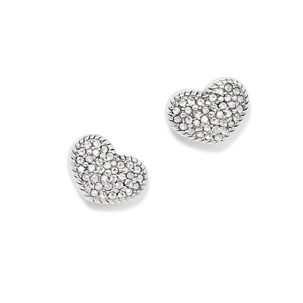BRI Illumina Celeste Heart Post Earrings