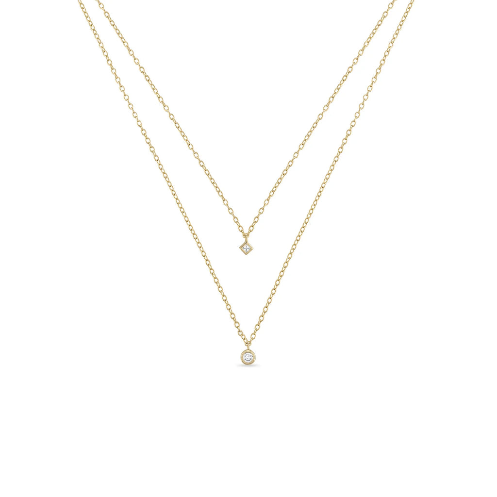 14k Vermeil Double Strand Layering Necklace