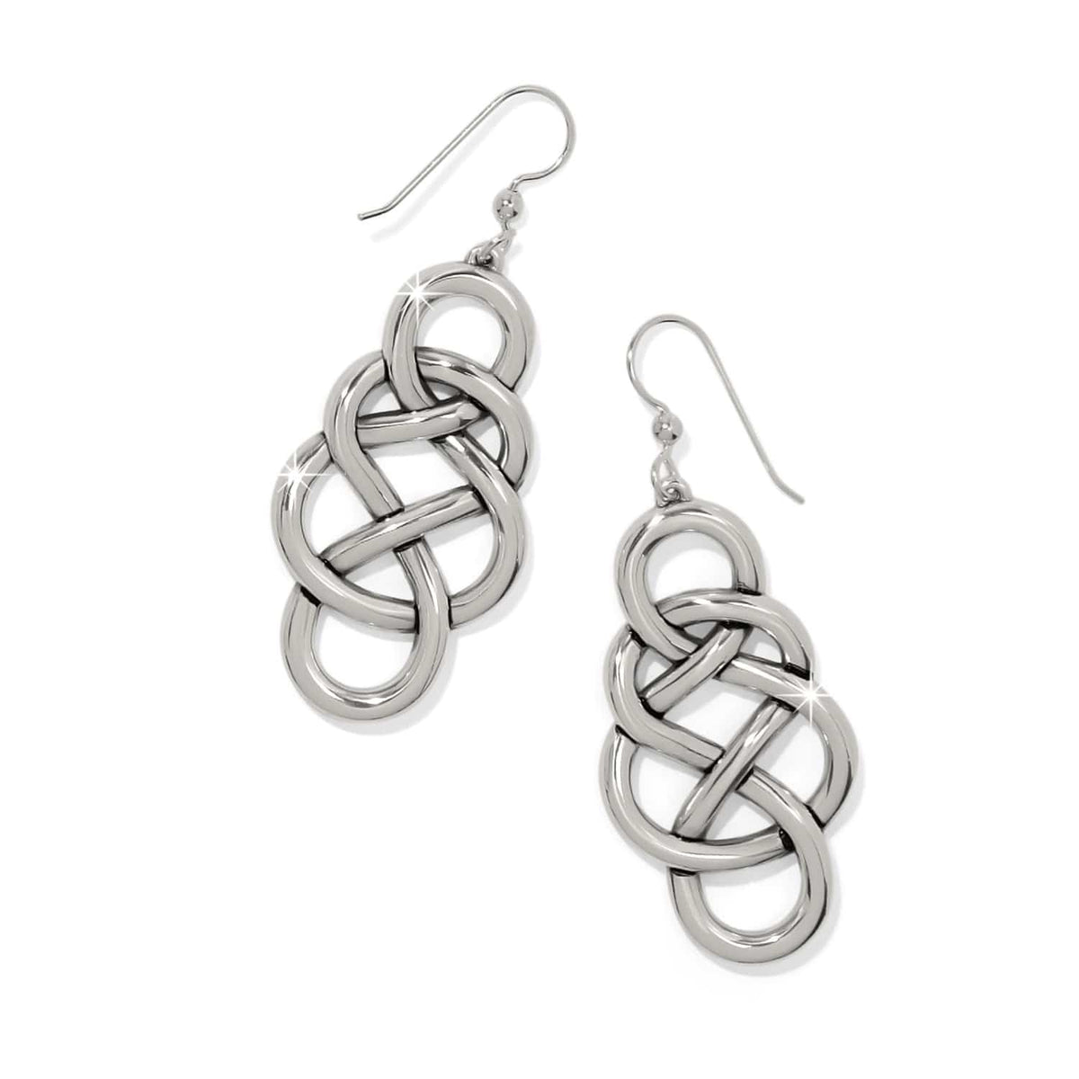 BRI Interlok Braid Drop French Wire Earrings