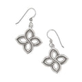 BRI Interlok Floral Knot French Wire Earrings