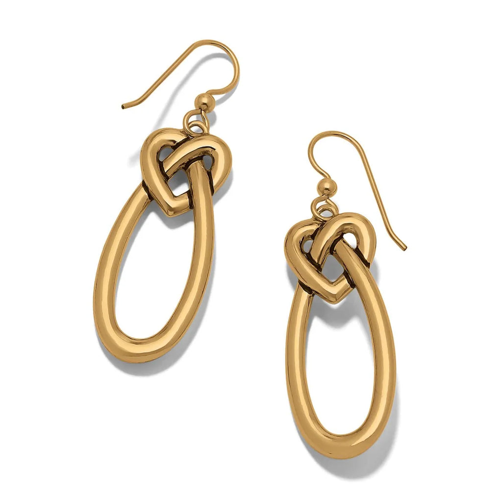 BRI Interlok Linked Hearts French Wire Earrings