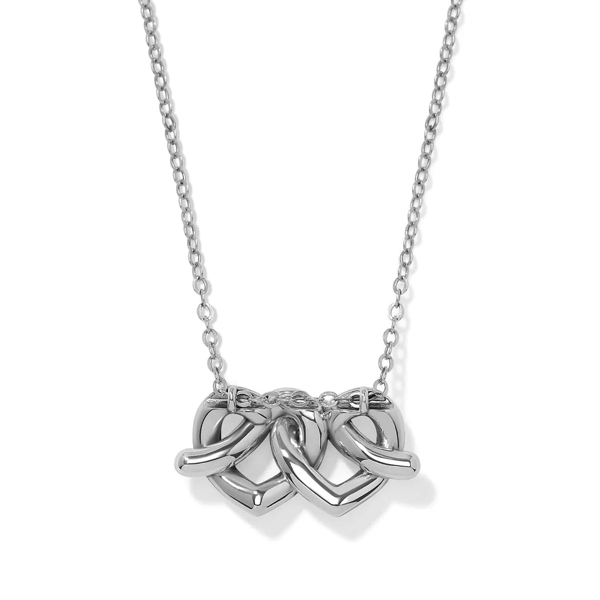 BRI Interlok Linked Hearts Necklace