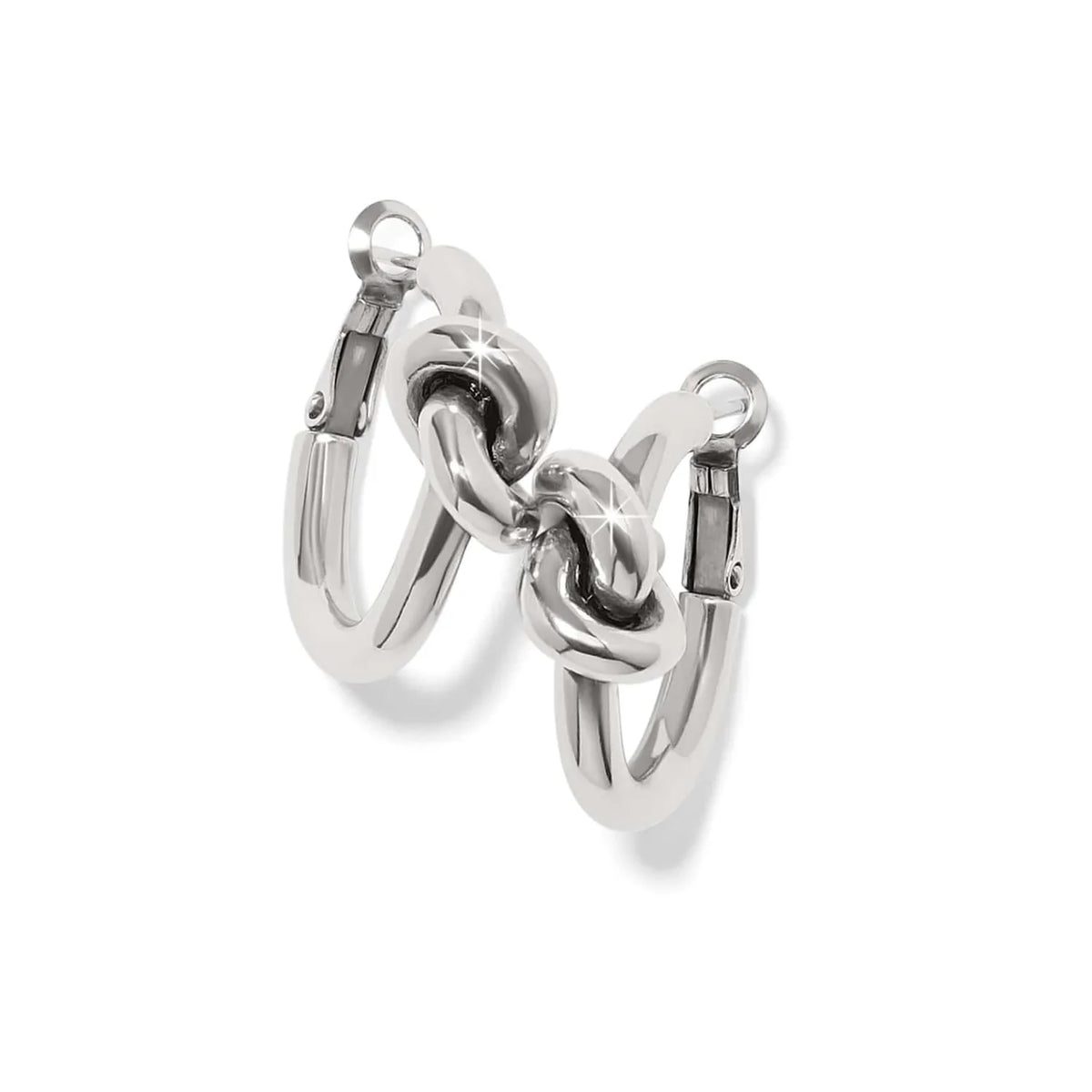 BRI interlok Single Knot Hoop Earrings