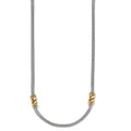 BRI Interlok Twist Double Chain Necklace